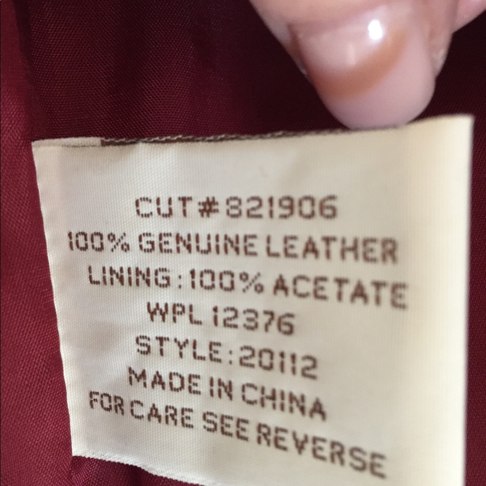Vintage Pioneer Wear Red Leather Jacket - Picture 8 of 8